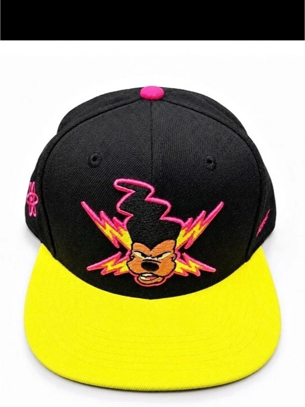 Disney Powerline Character Hat Black & Yellow Like New